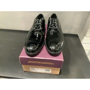 JOHNSTON & MURPHY GAVNEY Size 9 Black Patent